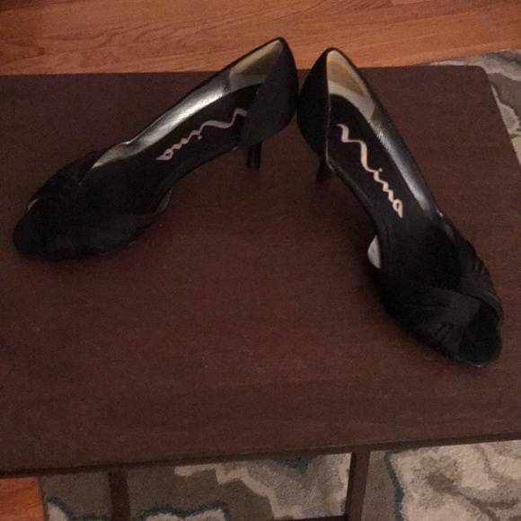 Nina Culver Pump - Black Satin - Picture 5 of 5